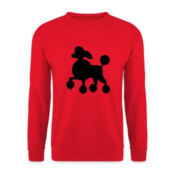 CHIEN CHAT ANIMAL DE COMPAGNIE - Sweat-shirt Unisexe - rouge - Devant - Alina (178cm) & Michal (187cm)