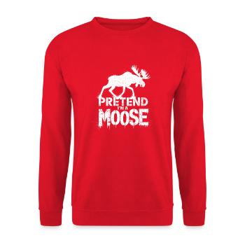 Humour d’orignal pour les amoureux des animaux - Sweat-shirt Unisexe - rouge - Devant - Alina (178cm) & Michal (187cm)