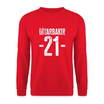 Diyarbakır 21 – Fierté de la culture et de l’histoire - Sweat-shirt Unisexe - rouge - Devant - Alina (178cm) & Michal (187cm)