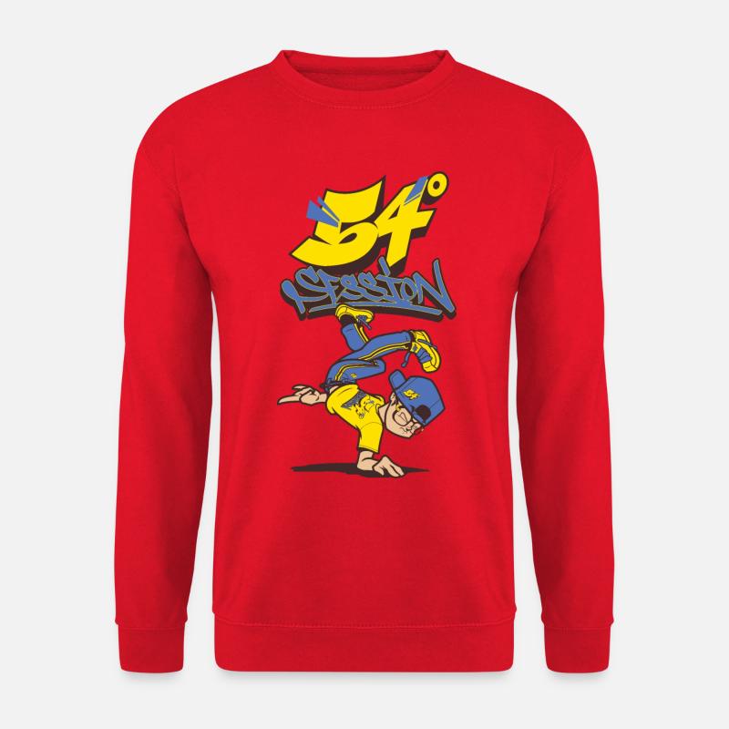 Breakdance B-Boy Streetdance Design Hip Hop Dance - Unisex Pullover - Rot