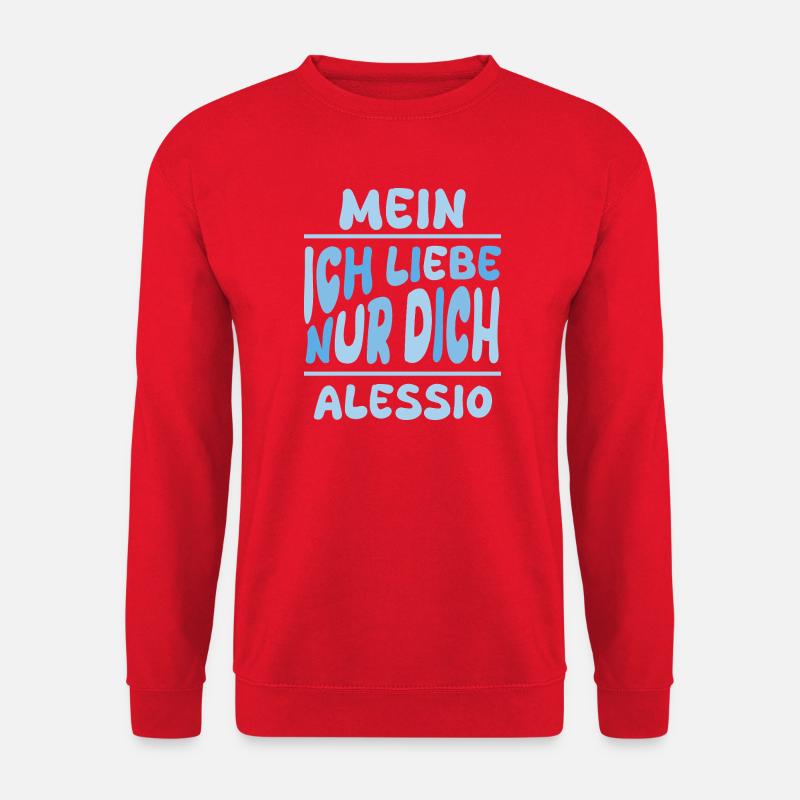 Gift for Alessio - Unisex Sweatshirt - red