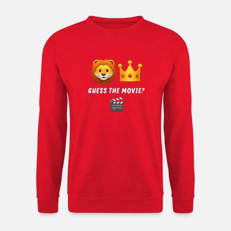 Lion and Crown Guessing Game - Unisex Sweatshirt - red
