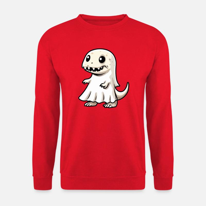 Dinosaurier T-Rex Halloween Geist - Unisex Pullover - Rot