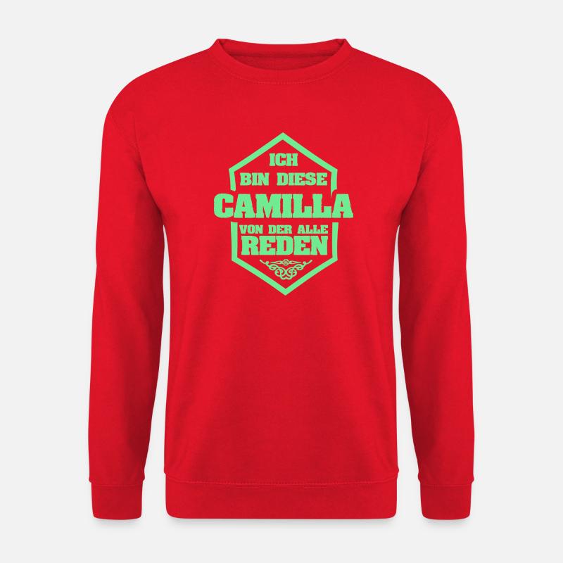 Camilla as a nickname - Unisex Sweatshirt - red