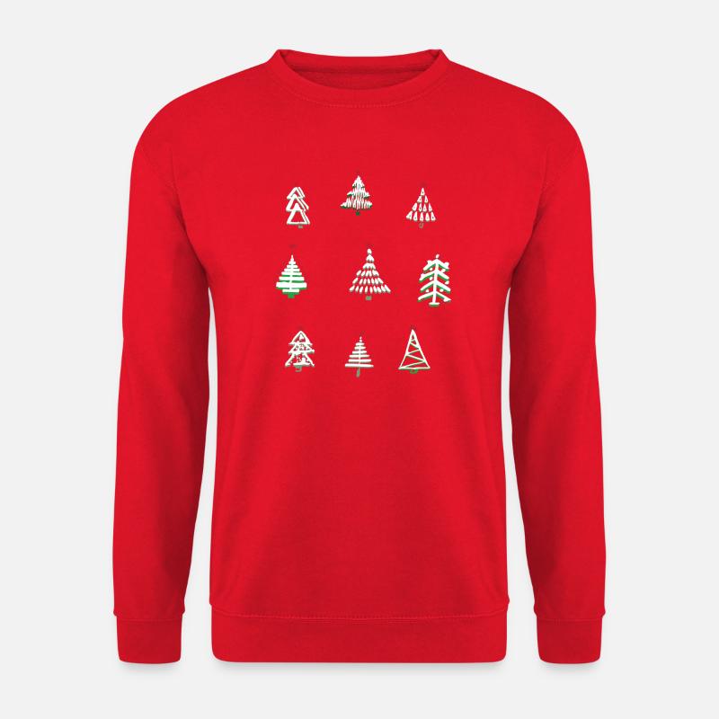 weiße Weihnachten - Unisex Pullover - Rot
