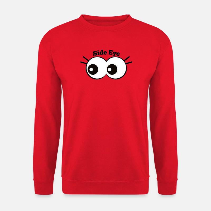 Side Eye Cartoon Augenwitz - Unisex Pullover - Rot