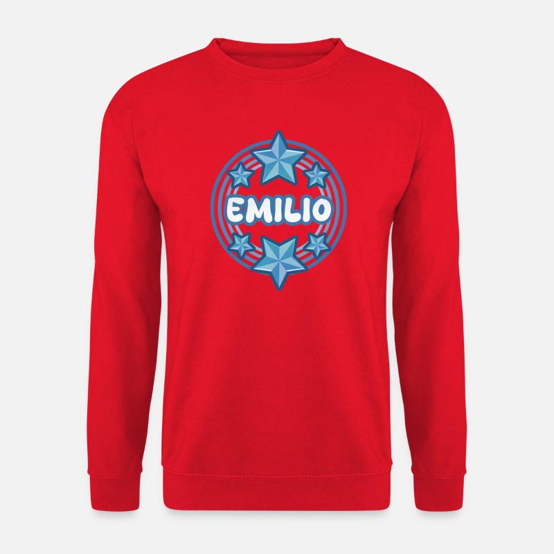 Name Emilio - Unisex Pullover - Rot