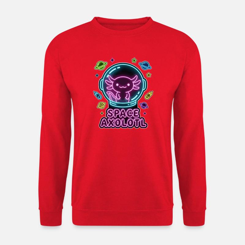 Space Axolotl - Unisex Sweatshirt - red