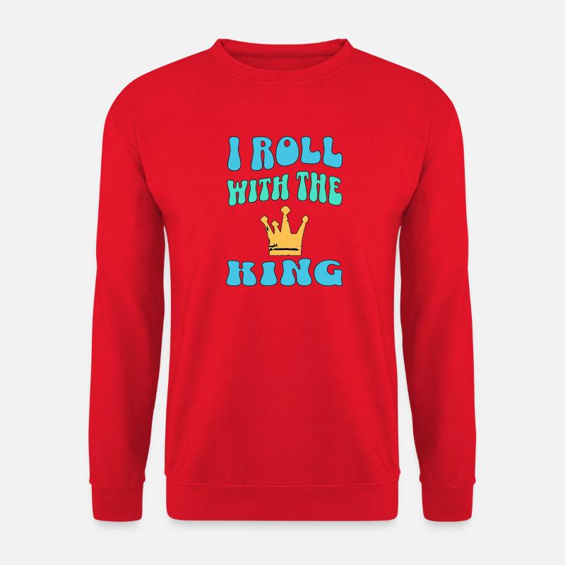 I Roll With The King - Unisex Sweatshirt - red
