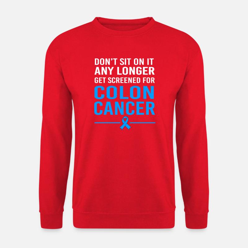 Darm Krebs Dickdarm - Unisex Pullover - Rot
