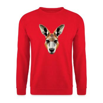 Kangourous Australie Outback Wild Mignons Kangourous - Sweat-shirt Unisexe - rouge - Devant - Alina (178cm) & Michal (187cm)