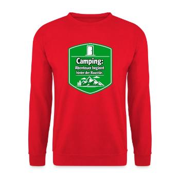 Campeur - Sweat-shirt Unisexe - rouge - Devant - Alina (178cm) & Michal (187cm)