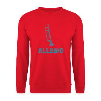 Trompeten Allesio - Unisex Pullover - Rot - Vorne - Alina (178cm) & Michal (187cm)