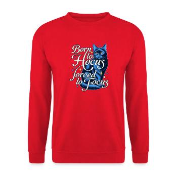 Hokus Fokus - Unisex Pullover - Rot - Vorne - Alina (178cm) & Michal (187cm)