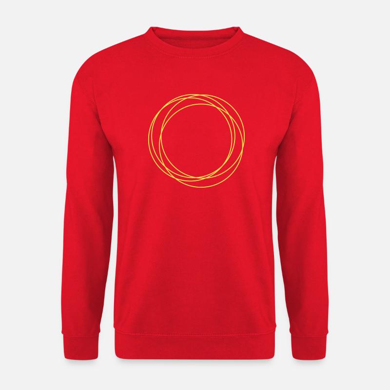 circle lines - Unisex Sweatshirt - red