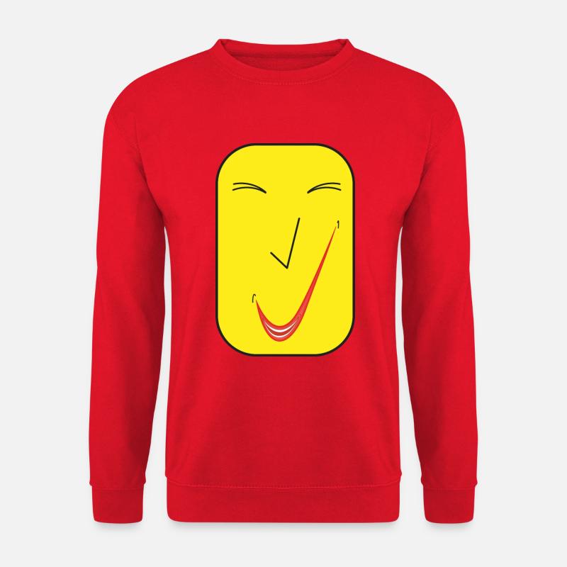 Feines Lächeln SQ. - Unisex Pullover - Rot