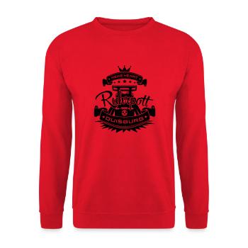 Ruhrpott - Duisburg - Unisex Pullover - Rot - Vorne - Alina (178cm) & Michal (187cm)