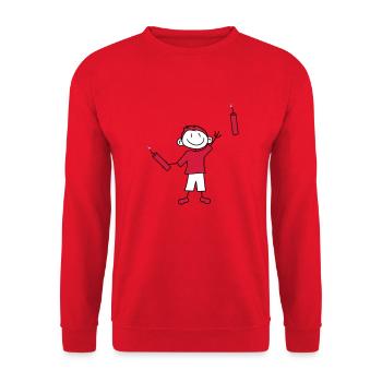 dynamit tnt nitro kuender bombe throw explosion a - Unisex Sweatshirt - red - Front - Alina (178cm) & Michal (187cm)