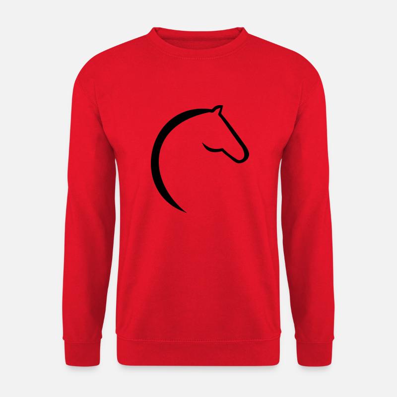 Pferd - Unisex Pullover - Rot