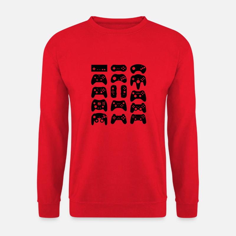 Joysticks (schwarz) - Unisex Pullover - Rot
