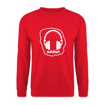 Rock Musik Rock and Roll - Sweat-shirt Unisexe - rouge - Devant - Alina (178cm) & Michal (187cm)