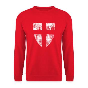 Deutscher Orden - Unisex Pullover - Rot - Vorne - Alina (178cm) & Michal (187cm)