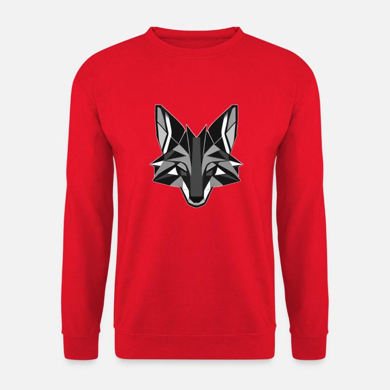 Origami Fuchs - Unisex Pullover - Rot
