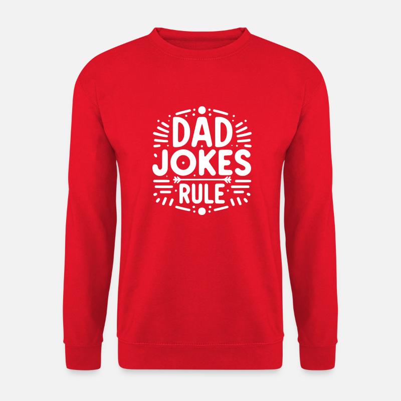 Papa-Witze regieren - Unisex Pullover - Rot