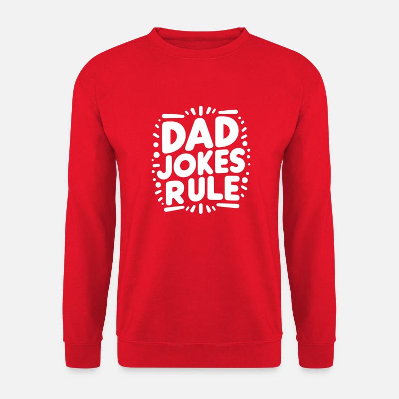 Papa-Witze regieren - Unisex Pullover - Rot