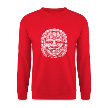 Maske - Unisex Pullover - Rot - Vorne - Alina (178cm) & Michal (187cm)