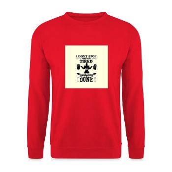 Gut Fit dxb - Unisex Sweatshirt - red - Front - Alina (178cm) & Michal (187cm)