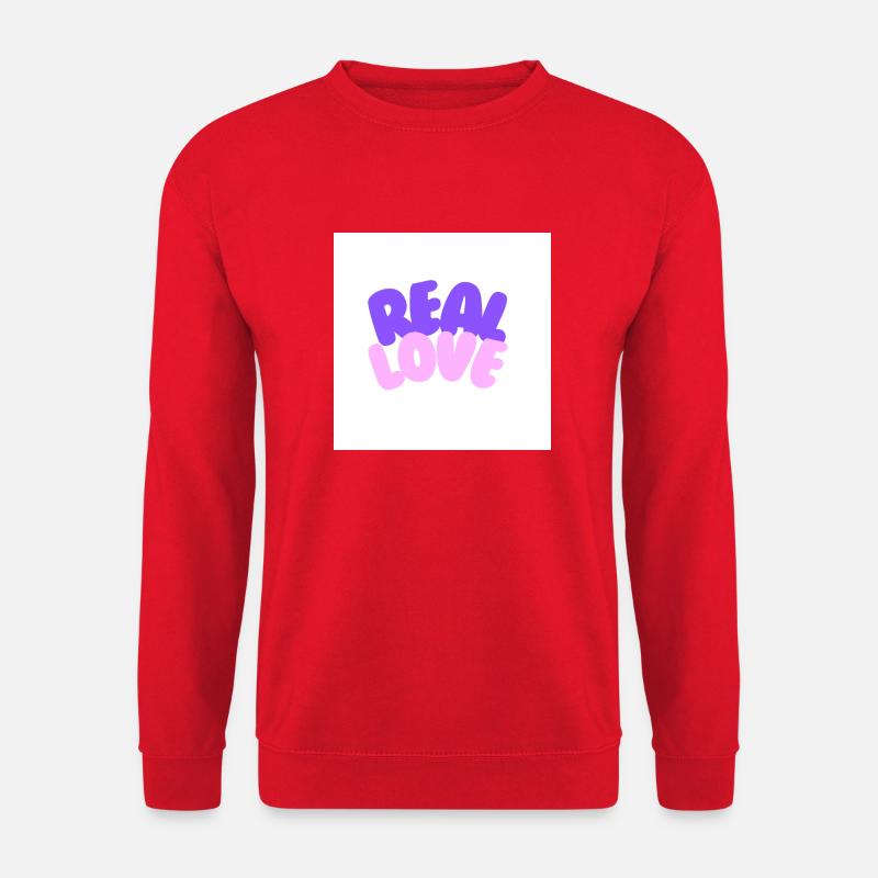 real love - Unisex Pullover - Rot