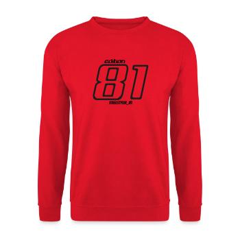 Edition 81 - Steelstyler_81 - Unisex Pullover - Rot - Vorne - Alina (178cm) & Michal (187cm)