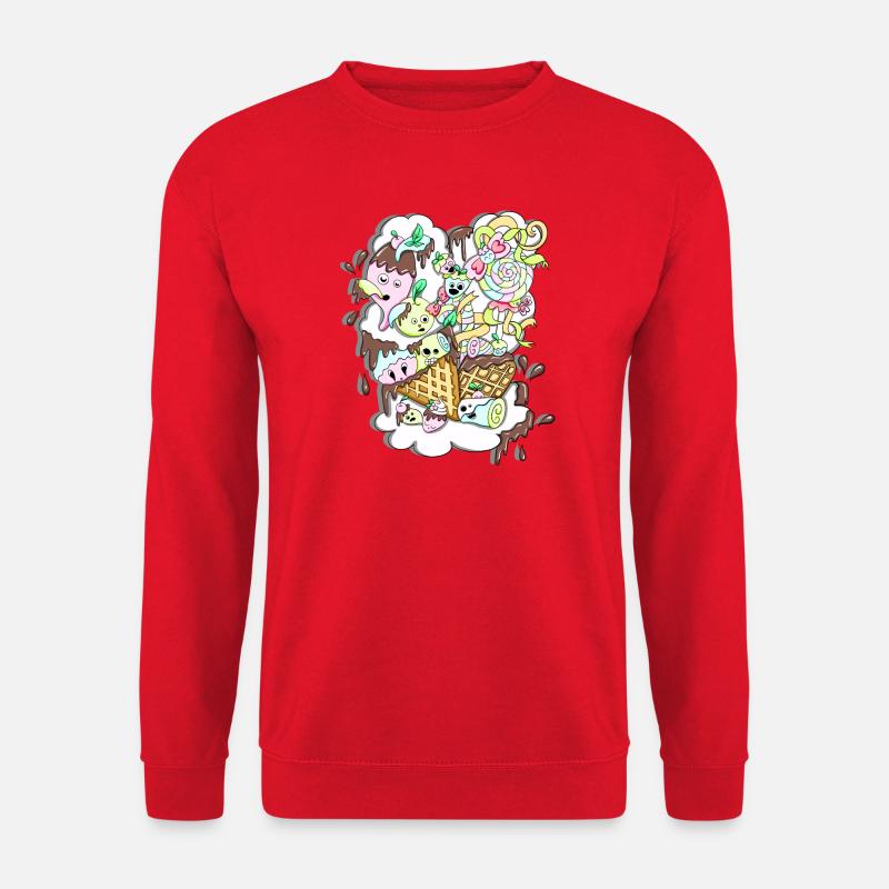 Zuckersüßer Schoko-Zucker-Spaß - Unisex Pullover - Rot