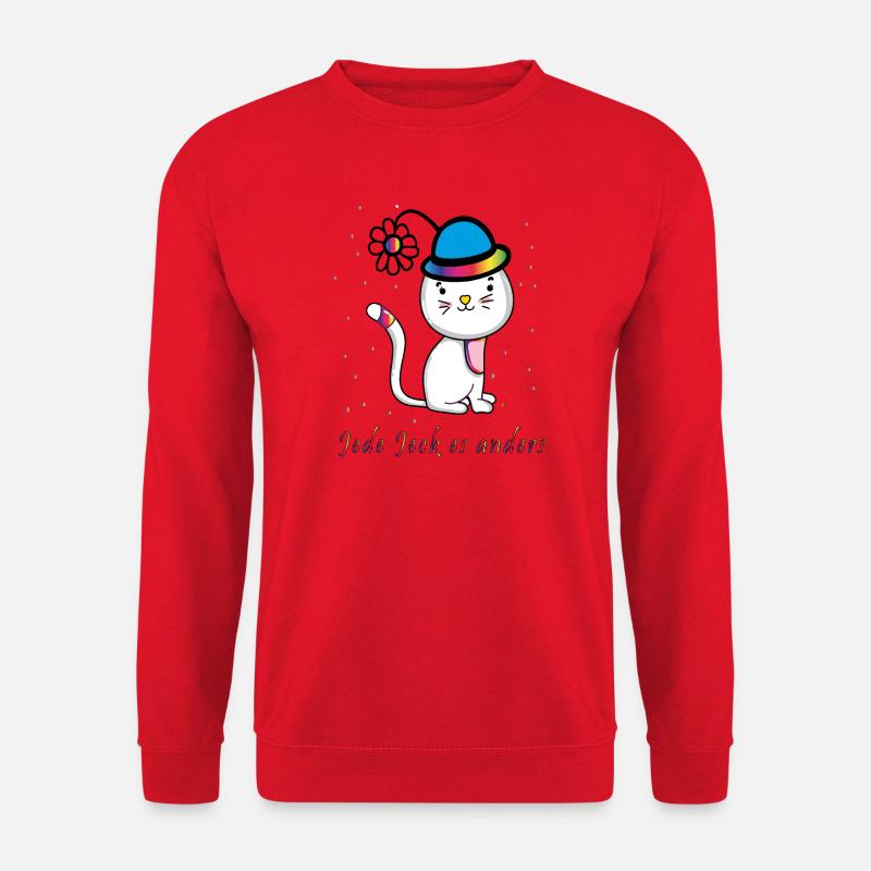 jede Jeck es anders Fasching Konfetti - Unisex Pullover - Rot