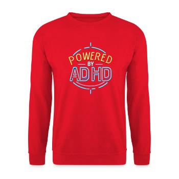 ADHS - Unisex Pullover - Rot - Vorne - Alina (178cm) & Michal (187cm)