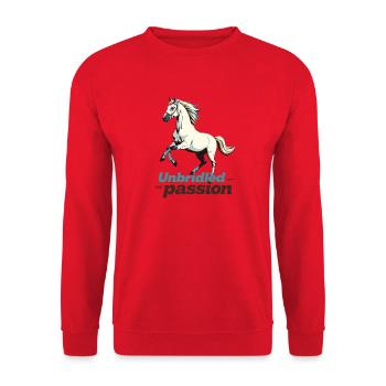 Unbridled Passion - Sweat-shirt Unisexe - rouge - Devant - Alina (178cm) & Michal (187cm)
