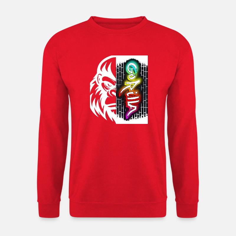 Texte de graffiti néon sur brique - Sweat-shirt Unisexe - rouge