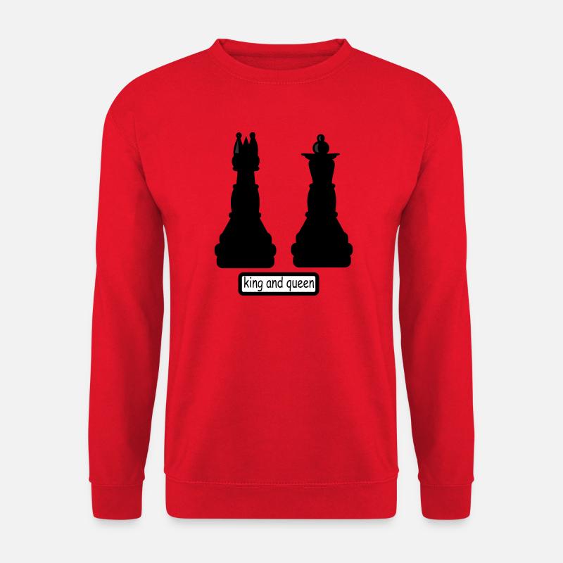 king_and_queen - Unisex Pullover - Rot