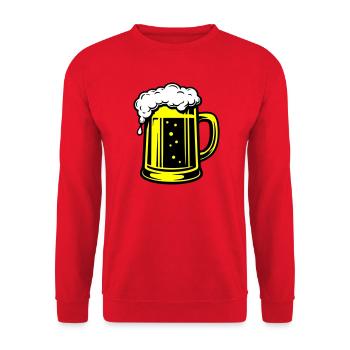 Bière Beer Symbol Beer - Sweat-shirt Unisexe - rouge - Devant - Alina (178cm) & Michal (187cm)