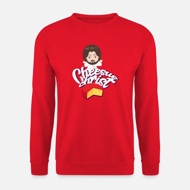 Jesus witziger Spruch Humor - Unisex Pullover - Rot