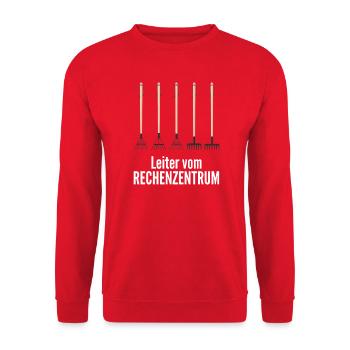 Rechenzentrum - Unisex Pullover - Rot - Vorne - Alina (178cm) & Michal (187cm)