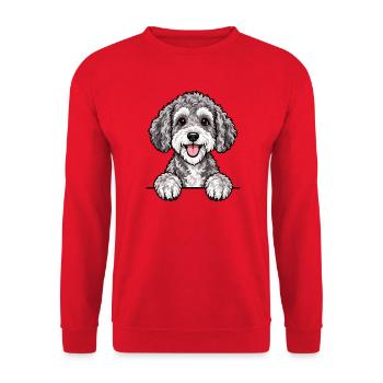 Schnoodle - Unisex Pullover - Rot - Vorne - Alina (178cm) & Michal (187cm)