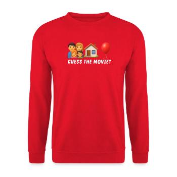 Devinez le film Drôle Humoristique - Sweat-shirt Unisexe - rouge - Devant - Alina (178cm) & Michal (187cm)