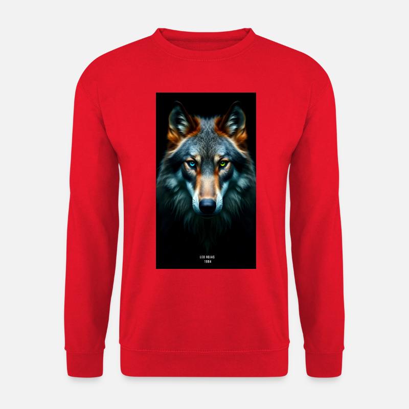 The Wolf - Unisex Pullover - Rot