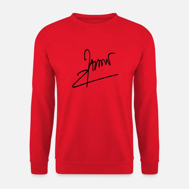 Emmanuel Macron signature - Unisex Pullover - Rot