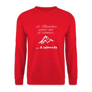 a bündner - Unisex Pullover - Rot - Vorne - Alina (178cm) & Michal (187cm)