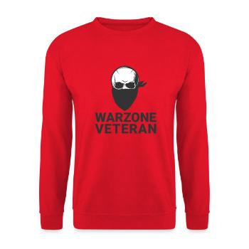 Warzone Vétéran COD - Sweat-shirt Unisexe - rouge - Devant - Alina (178cm) & Michal (187cm)