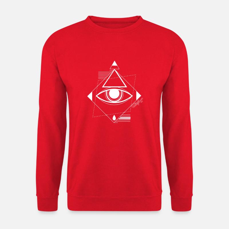 Super eye white - Unisex Pullover - Rot