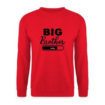 big brother soon - Sweat-shirt Unisexe - rouge - Devant - Alina (178cm) & Michal (187cm)